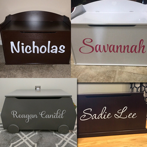 personalised toy box large