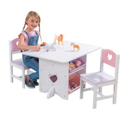 Heart kids table with Chairs by Kidkraft