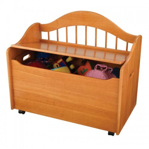 wooden toy chest with name