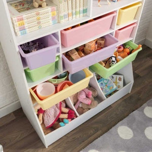 Wall Storage Unit With Bins Toy Box City