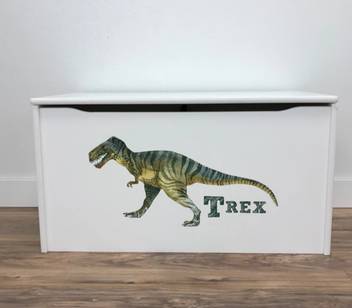 dinosaur wooden toy box