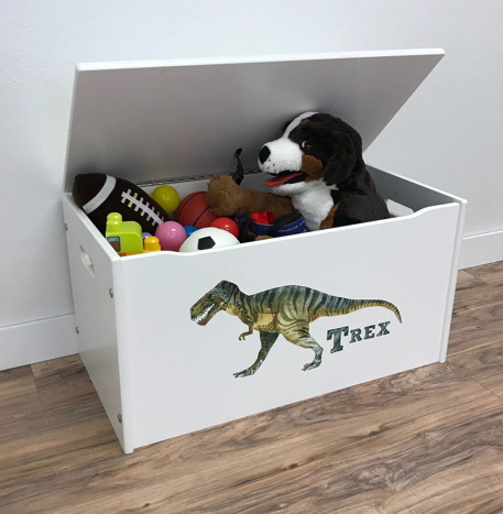 grey personalised toy box