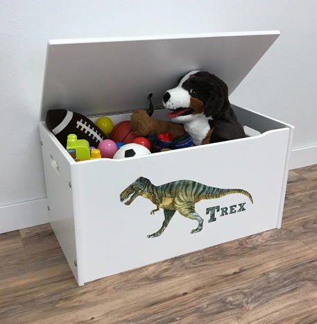 dinosaur wooden toy box