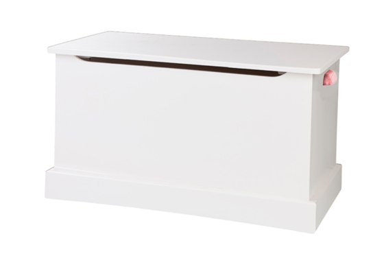 white toy box chest