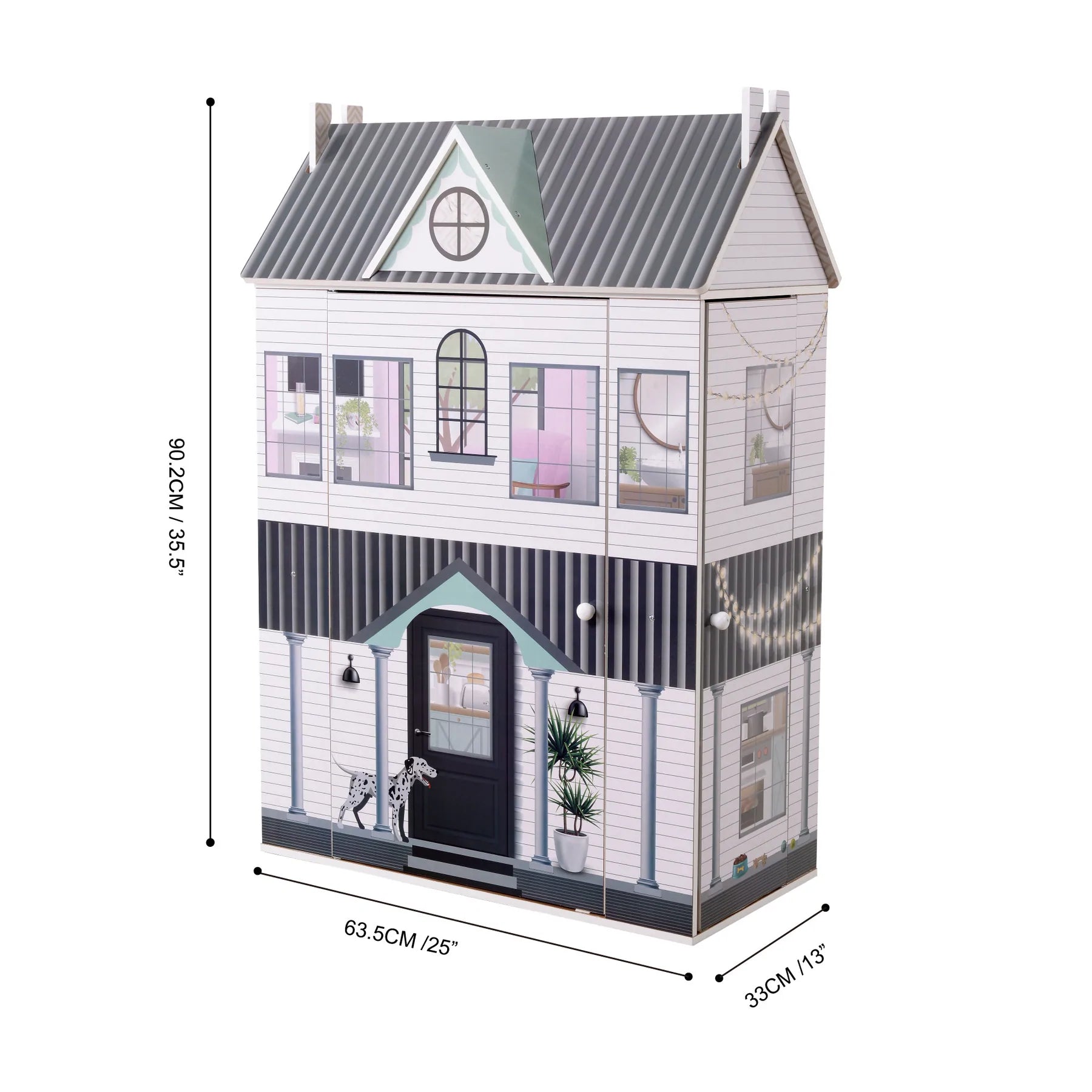 Teamson Kids Dreamland Tiffany 12 in. Doll House in Pink KYD-10922A - The  Home Depot