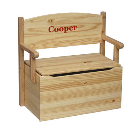 wooden toy box seat