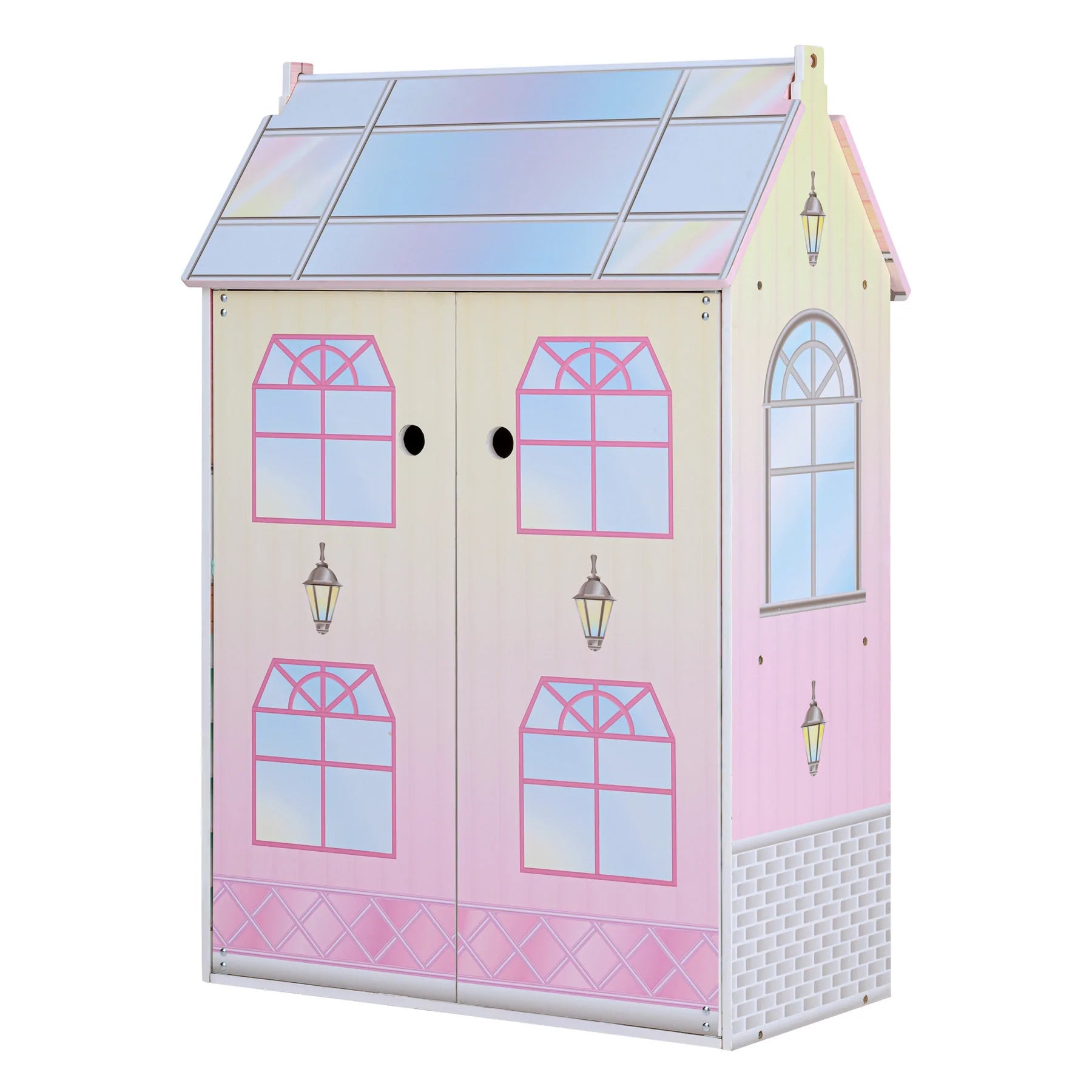 Teamson Kids Dreamland Tiffany 12 in. Doll House in Pink KYD-10922A - The  Home Depot