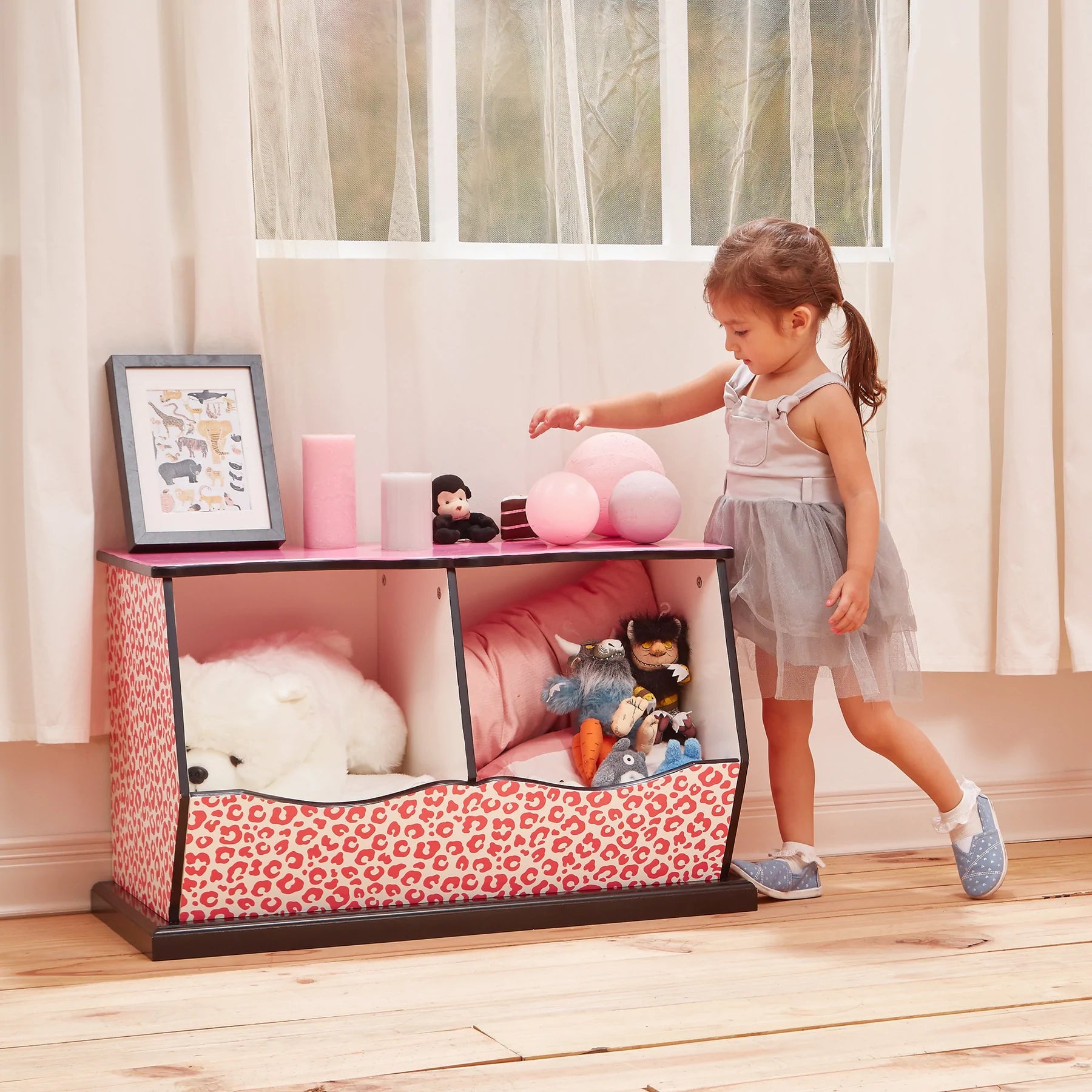 Three Bin Stackable Storage Cubby - Red - Badger Basket