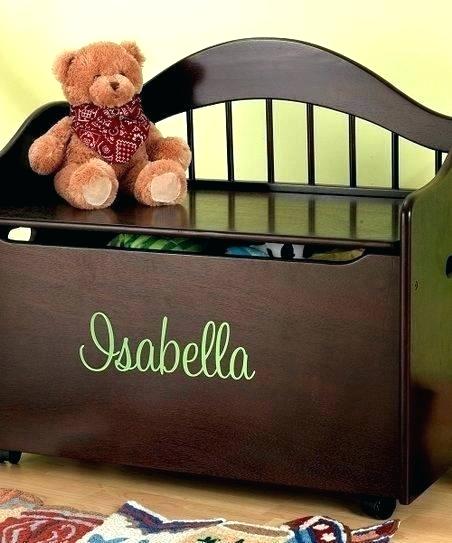 personalised white toy box