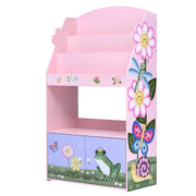 Magic Garden Kids 3-Tier Wooden Bookshelf With Storage | Multicolor