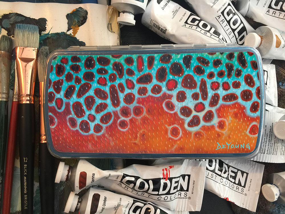 DeYoung Cliffs Bugger Barn Fly Box - Brown Trout Flank