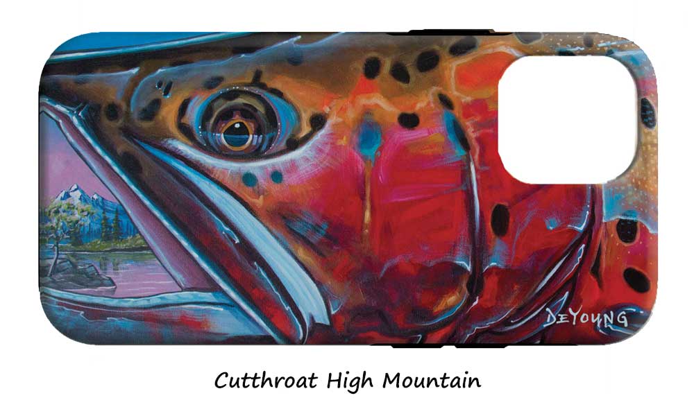 NEW! Fish Art iPhone Tough Case by Derek DeYoung (iPhone 12 & 13)