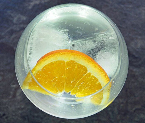 Orange gin and tonic