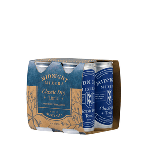 Midnight Mixer Classic Dry Tonic 4 pack side view