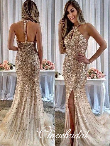 bling mermaid prom dresses