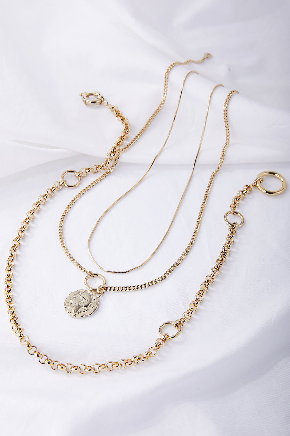 Multi Chain Layered Necklace w/Pendant | Women's Necklace & Bracelets ...