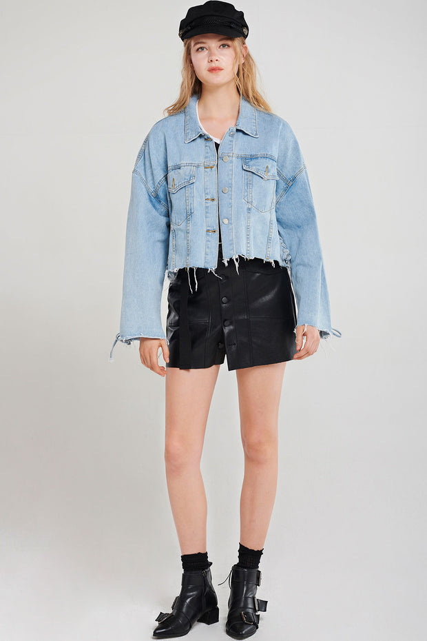 Alice Tattered Denim Jacket | Women's Jackets & Coats | storets