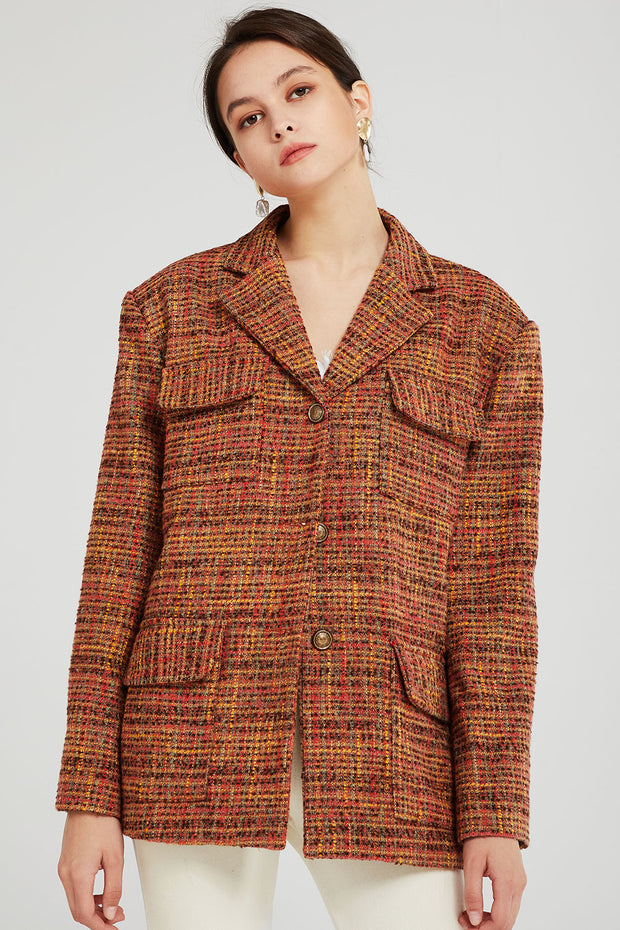 Brynn Oversized Tweed Blazer | Women's Jackets & Coats | storets