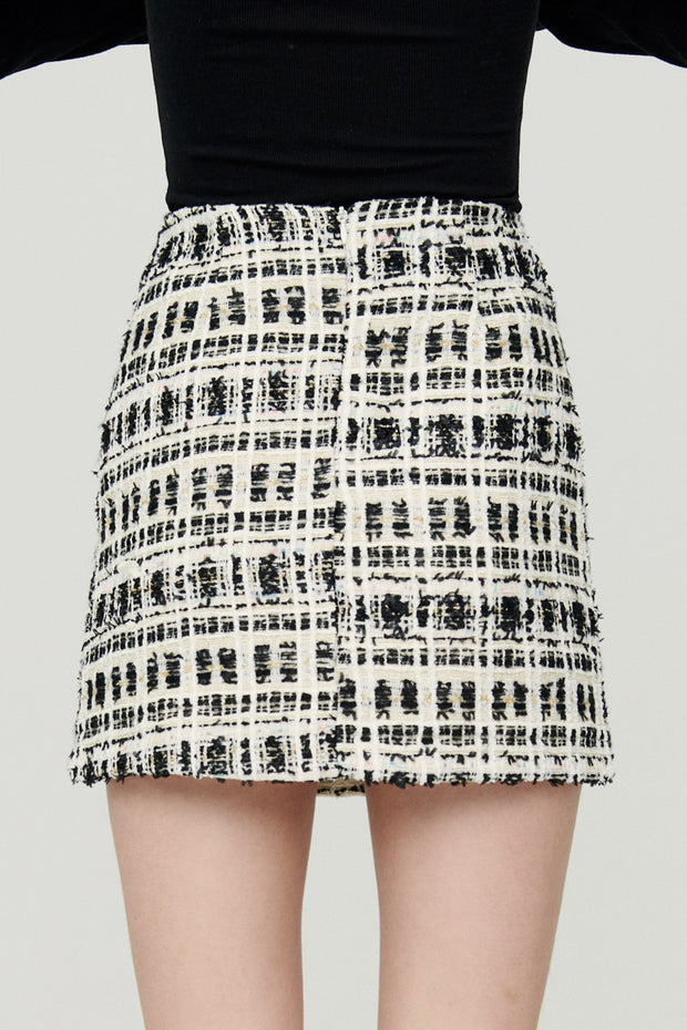 storets.com Georgina Tweed H-line Skirt