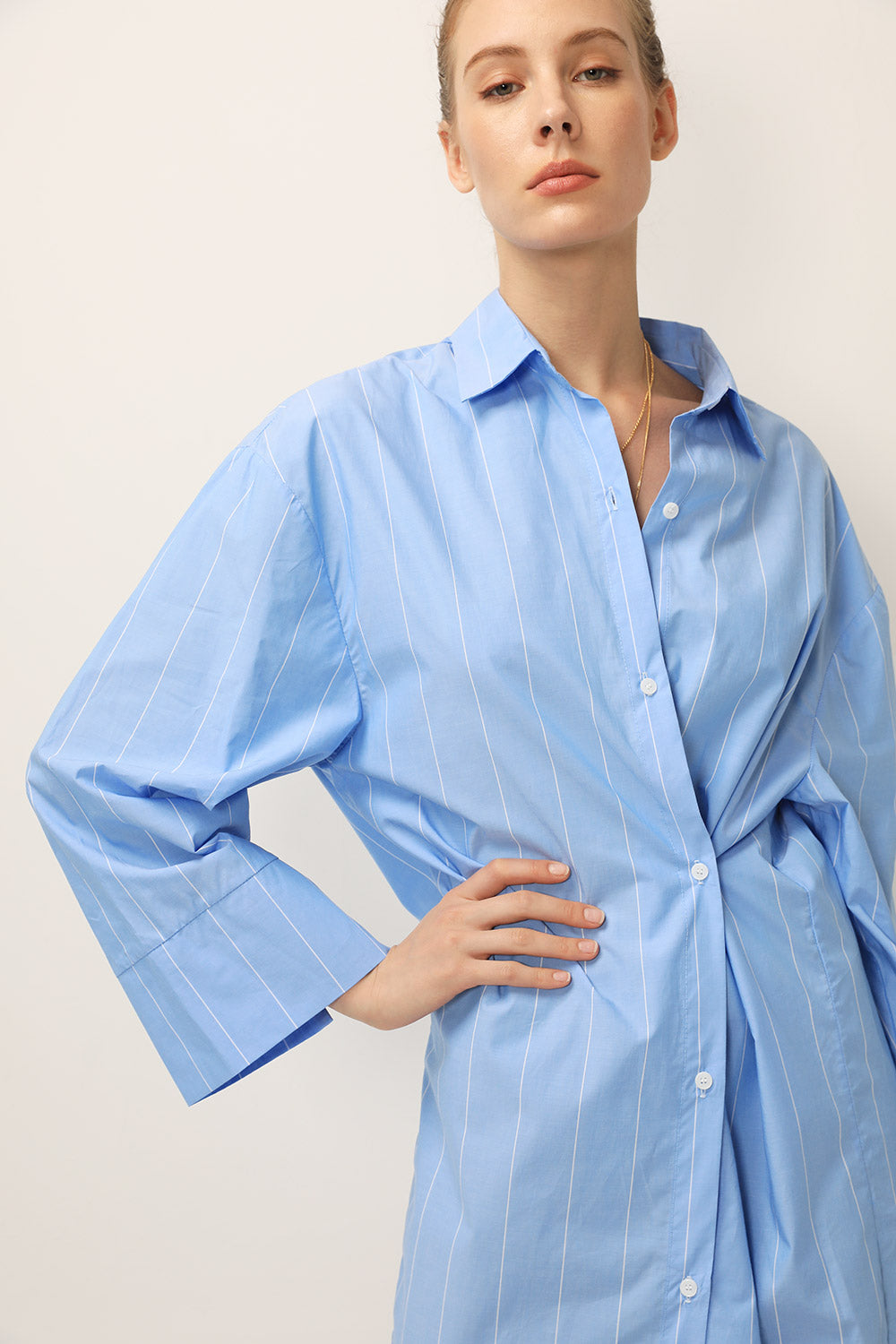 Briella Striped Maxi Shirt Dress | Women's Shirts & Blouses | storets