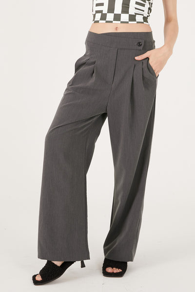 ASOS DESIGN tailored wrap pants in gray | ASOS