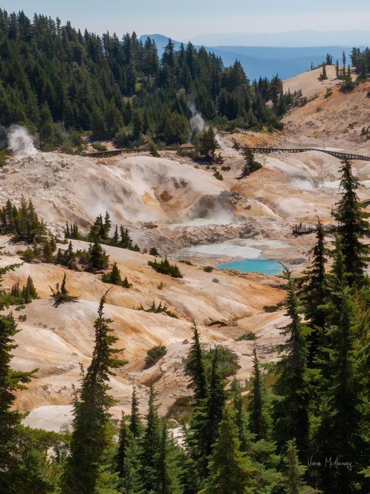 Hot Water” in Lassen Volcanic National Park— Fumaroles, Steaming Ground,  and Boiling Mudpots