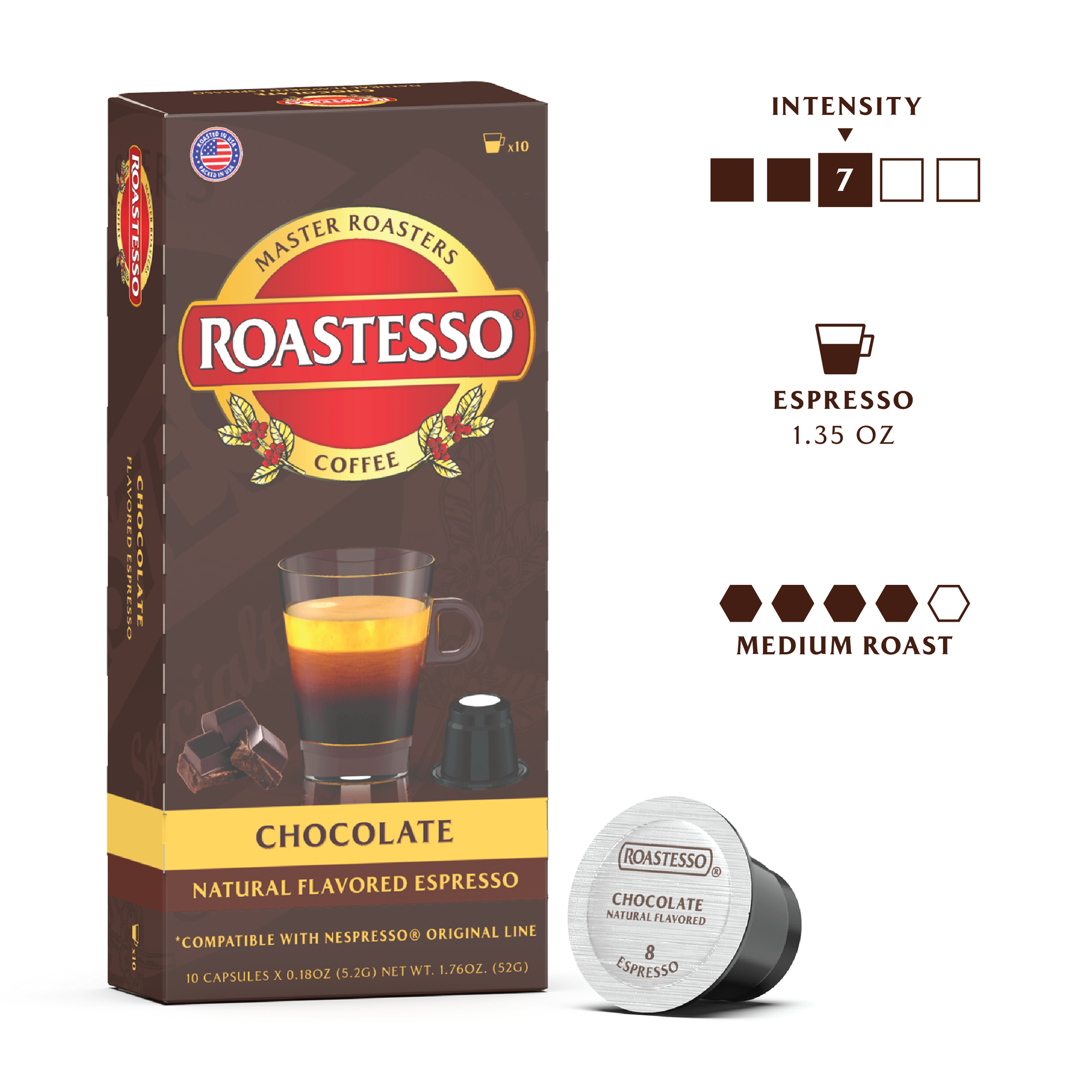 Natural Chocolate | Flavored Espresso Pods | Capsules – Roastesso