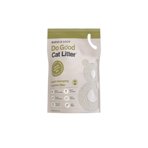 rufus and coco cat litter