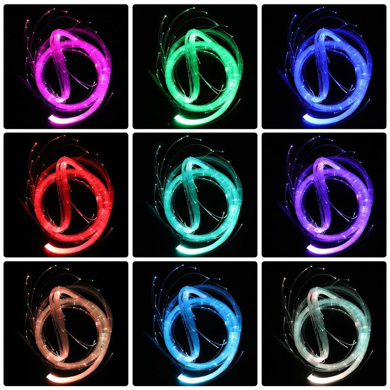 Colorful Glow Sticks Glow Fiber Optic Wands Led Light Up - Temu