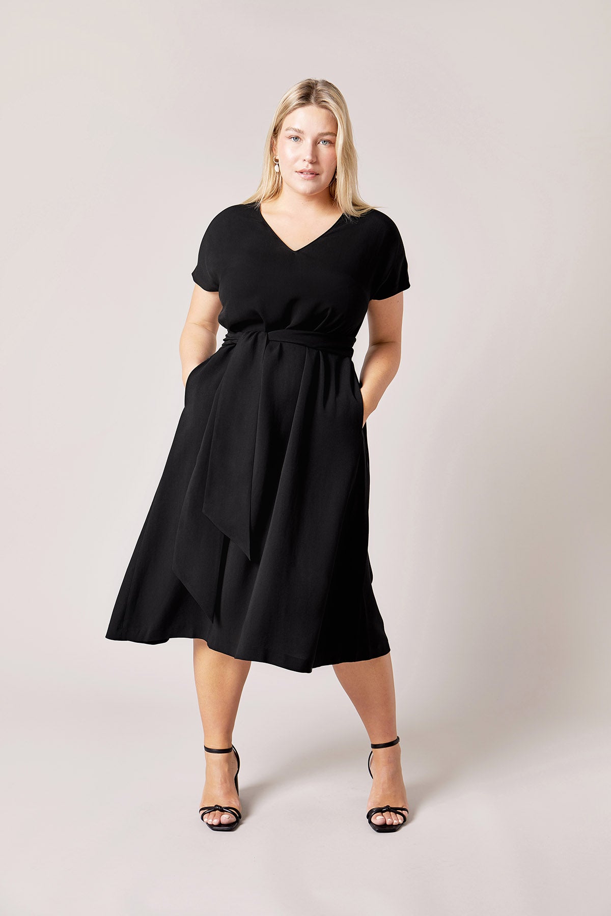 Tencel Black Dress