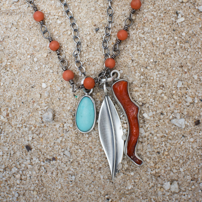 World Traveler with Turquoise Pendant