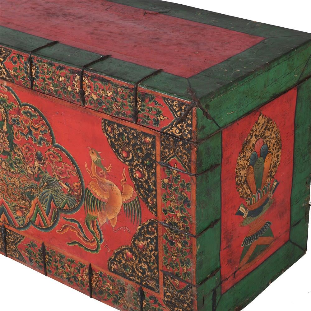 MARKED EU — Goyard 1920's Hand-Painted Trunk