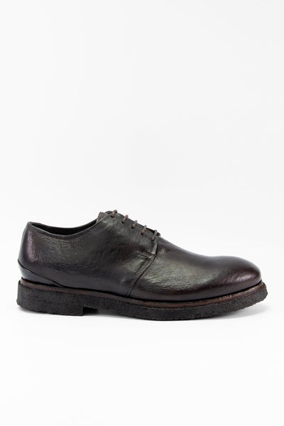 UNTAMED STREET Men Brown Calf-Leather Derby Shoes BROMPTON