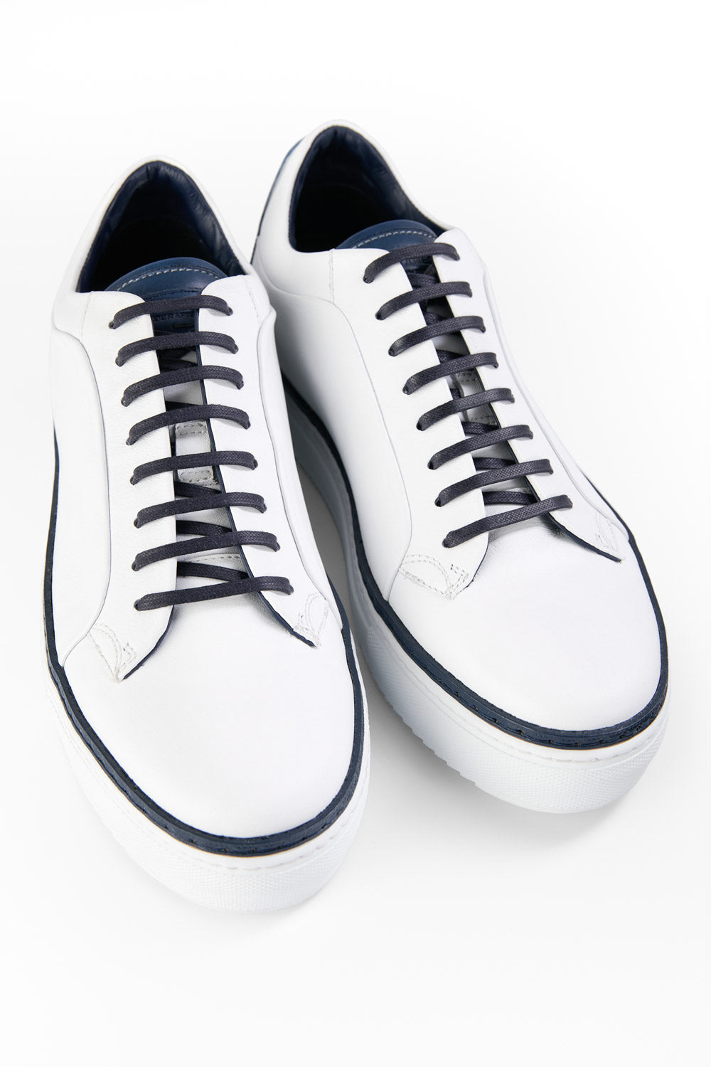 SOHO EDGE white blue men welted sneakers | untamed street – UNTAMED STREET