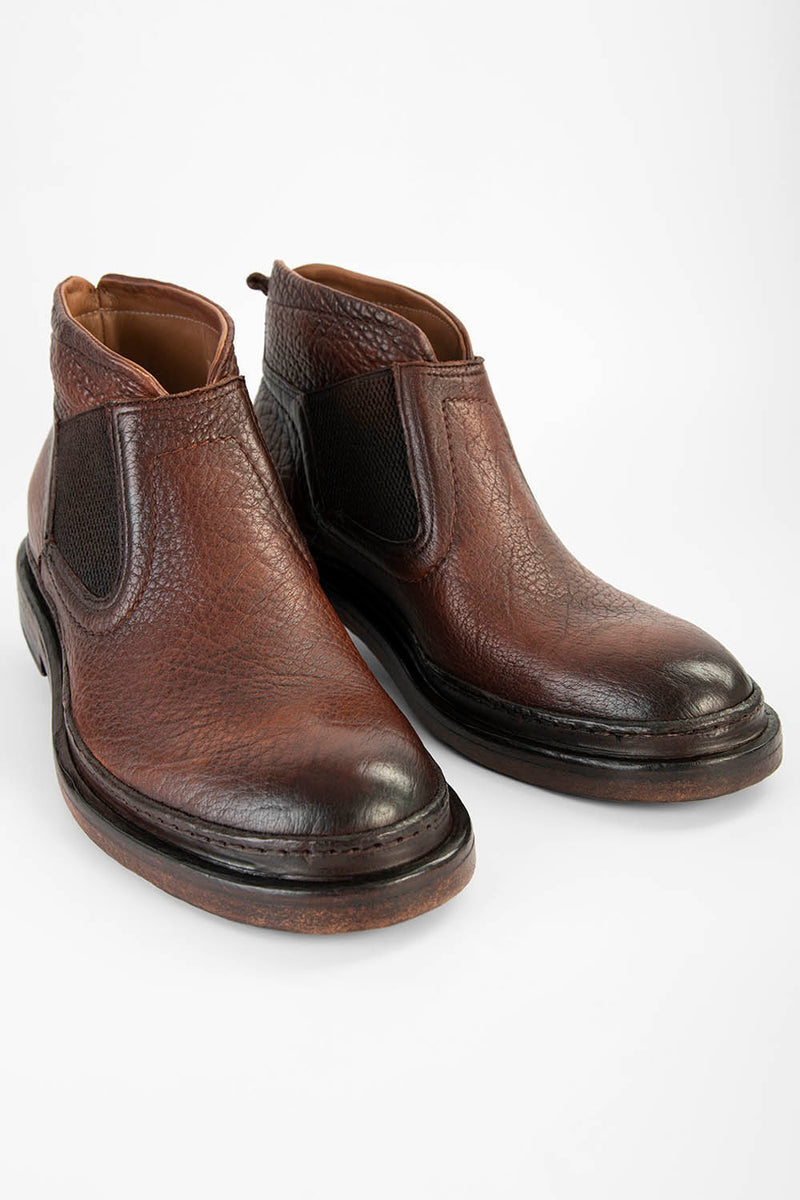 Kosciuszko Mose Kurve YORK cognac men grained welted low chelsea boots | untamed street – UNTAMED  STREET