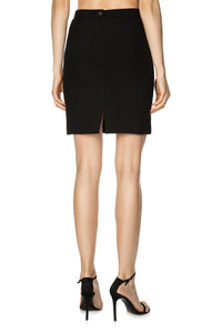 Slim Tailored Skirt - Black