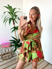 Nada Tropical Printed Romper