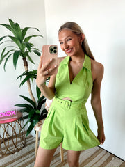 Lincoln Belted Romper