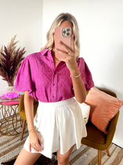 [RESTOCK] Lost in the Orchid Puff Sleeve Blouse