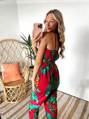 TROPIC GLAM PRINTED JUMPSUIT