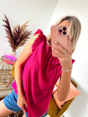 SIZE MEDIUM Beat The Moment Fuchsia Top