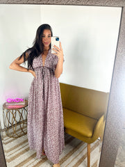 Garden Party Printed Maxi  Dress