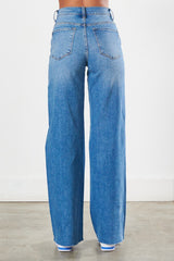 Did She Really Distressed Wide Leg Jeans [ONLINE EXCLUSIVE]