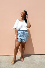 PLUS SIZE Take A Stance Drawstring Shorts