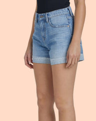 Benton Cuffed Denim Shorts