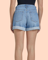 Benton Cuffed Denim Shorts