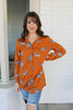 SIZE LARGE New Discovery Printed Top