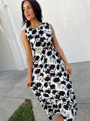 SIZE LARGE In Bloom Printed Dress