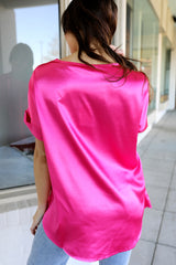 SIZE SMALL You And Me Satin Blouse