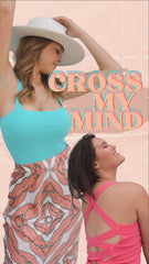 SIZE LARGE Cross My Mind Ribbed Tank Top